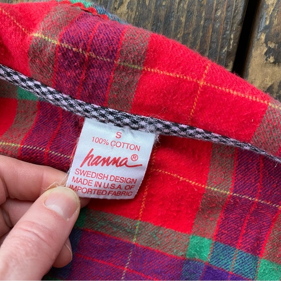 Hanna andersson plaid flannel pj’s dress midi - Picture 4 of 5